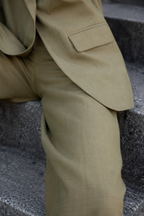 Pantalón smoking oliva