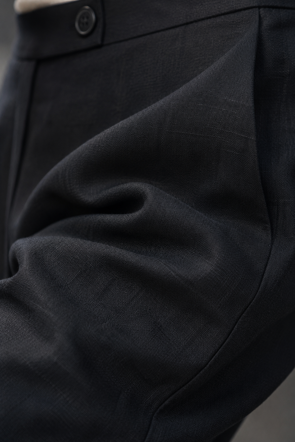 Pantalón sastre lino negro