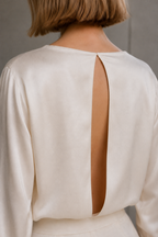 Blusa fluida cloud dancer